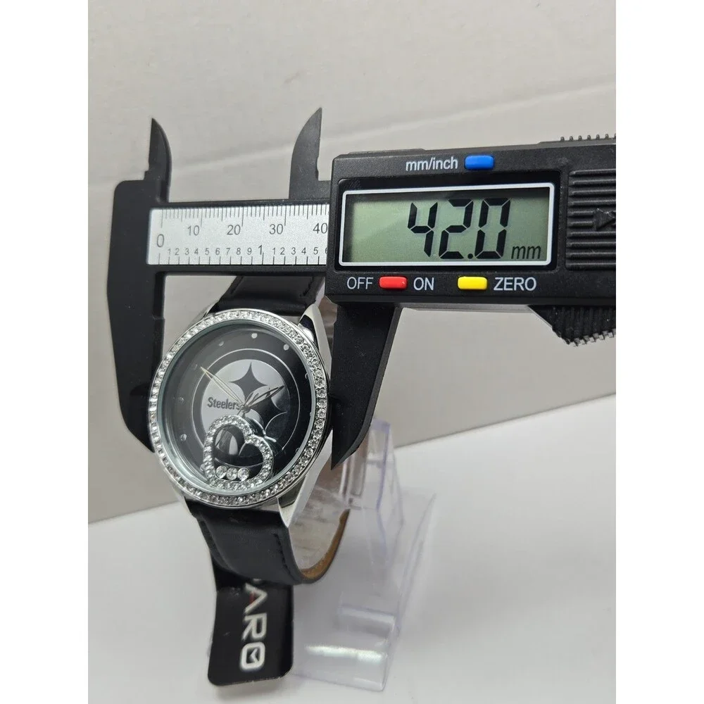Pittsburgh Steelers Sparo NFL Womens Beat Watch Rhinestone Heart Fan New Battery
